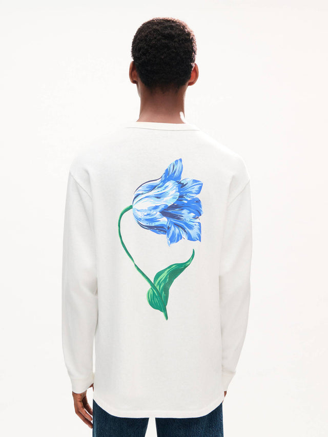 T-shirt a maniche lunghe in cotone 'Kenzo Tulip'