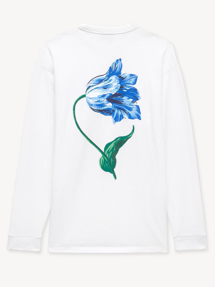 T-shirt a maniche lunghe in cotone 'Kenzo Tulip'