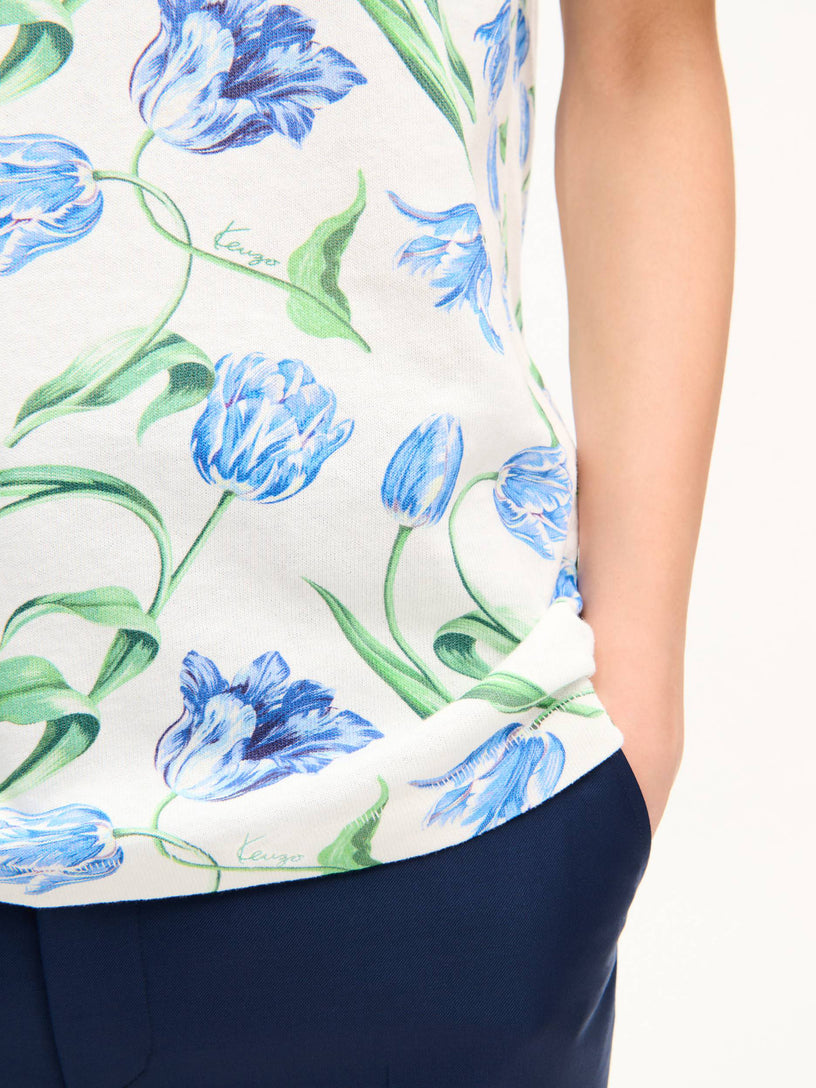 T-shirt in cotone 'Kenzo Tulip'
