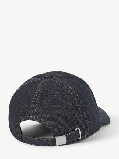 Cappellino in twill effetto denim ricamato 'KENZO Tulip'