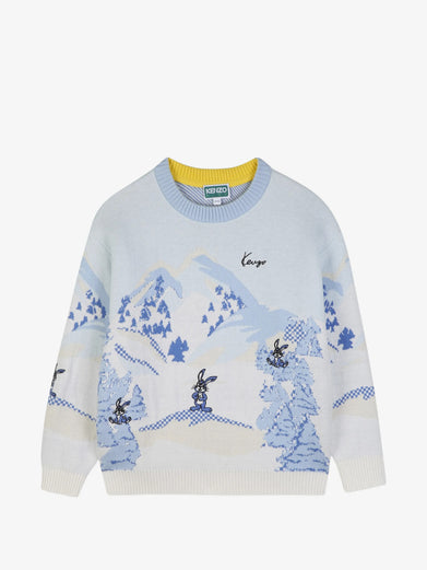 Maglione con stampa grafica