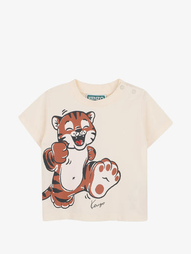 T-shirt con stampa tigre