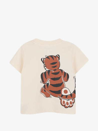 T-shirt con stampa tigre