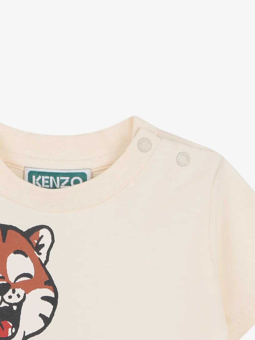 T-shirt con stampa tigre