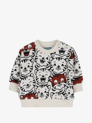 Felpa con stampa all-over