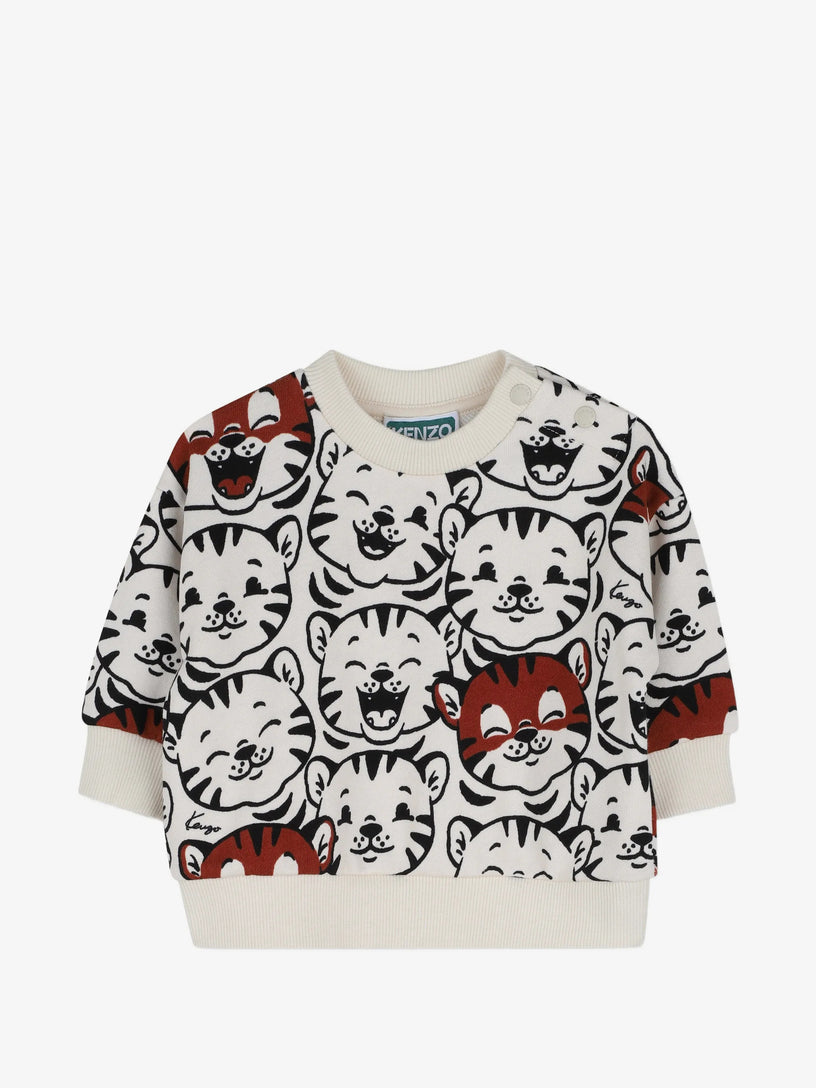 Felpa con stampa all-over