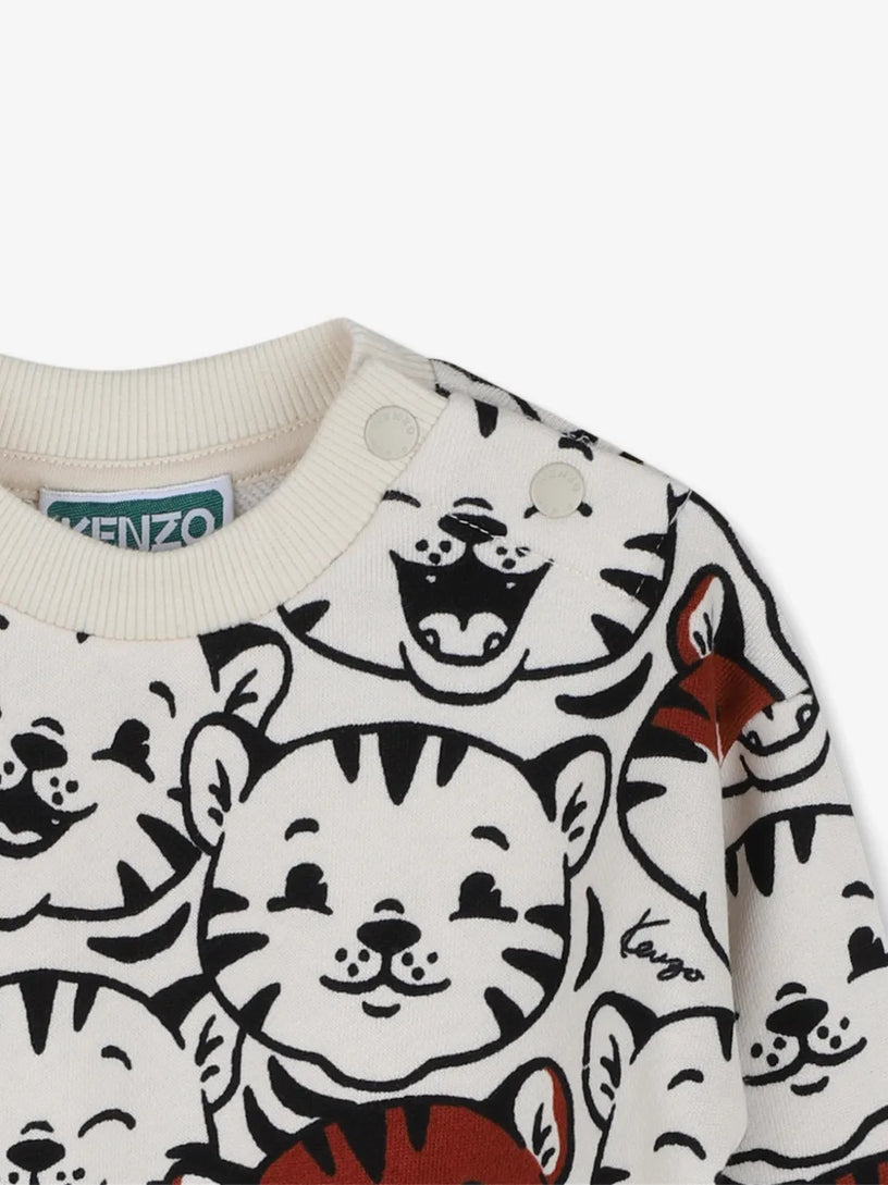 Felpa con stampa all-over