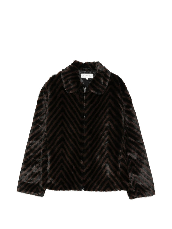 Pelliccia con zip