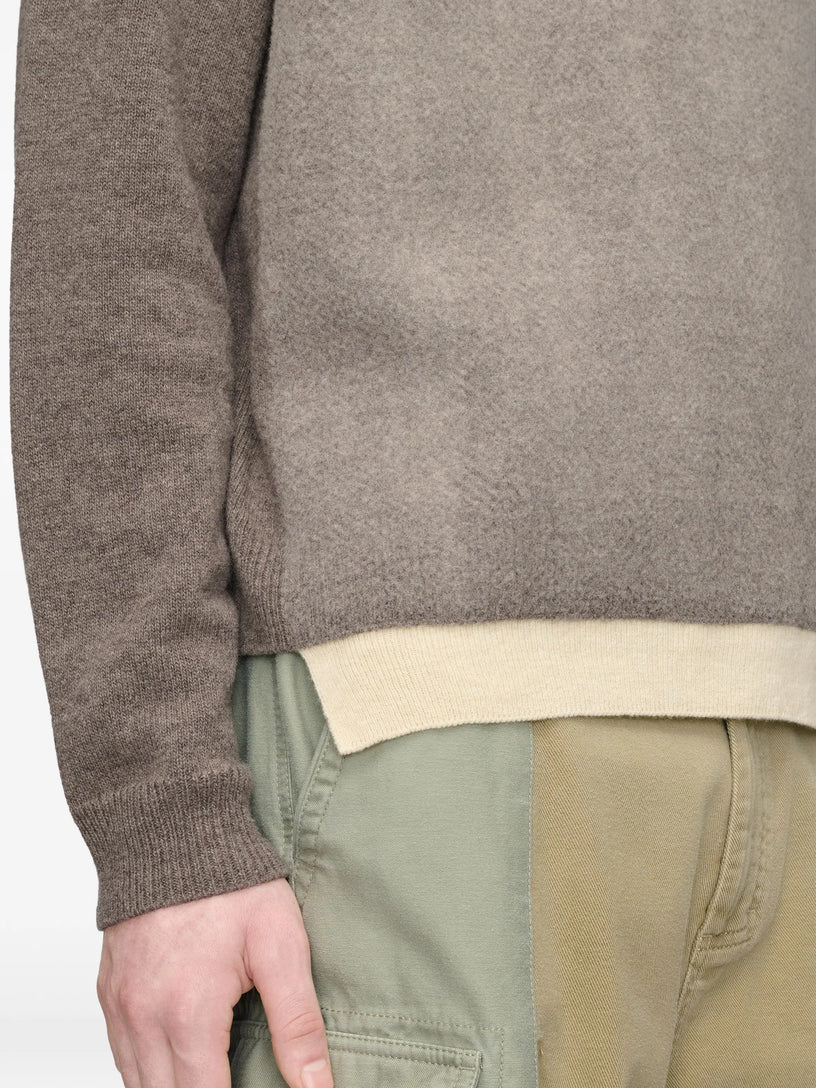 Maglia girocollo in maglia fusa di lana