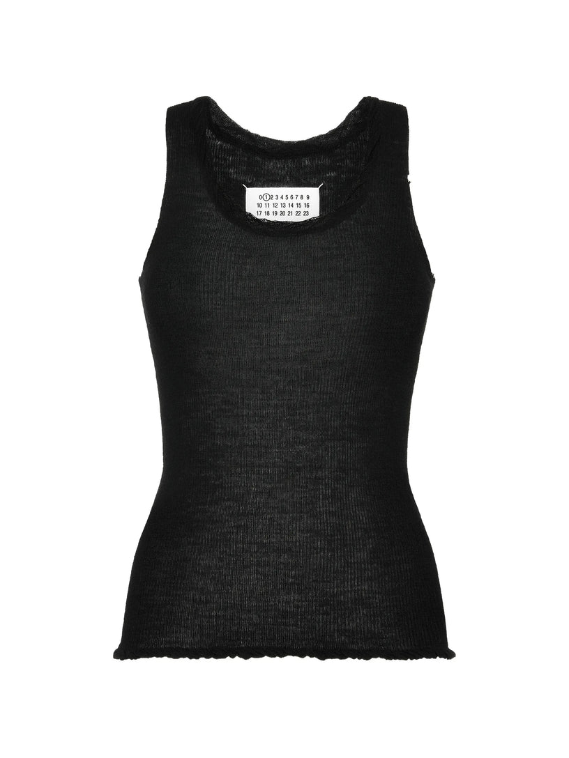 Canotta in maglia intrecciata