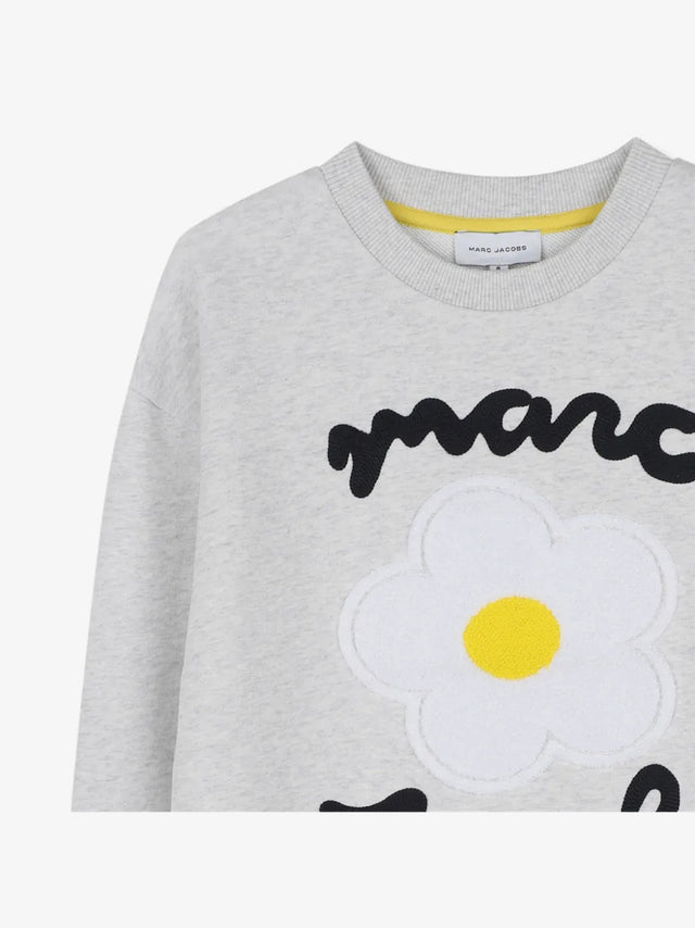 Floral-appliqué sweatshirt