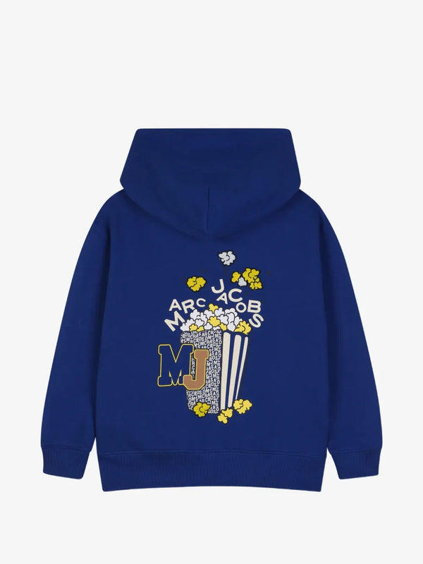 Popcorn-print logo hoodie