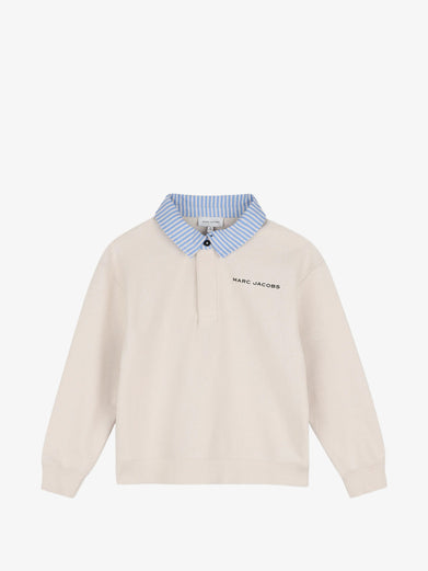 Felpa con colletto camicia