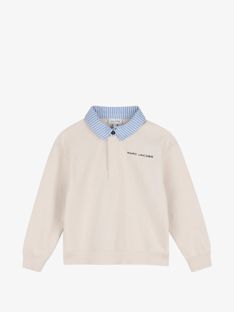 Felpa con colletto camicia