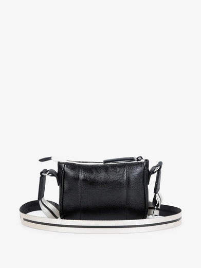 Borsa a tracolla con logo ricamato