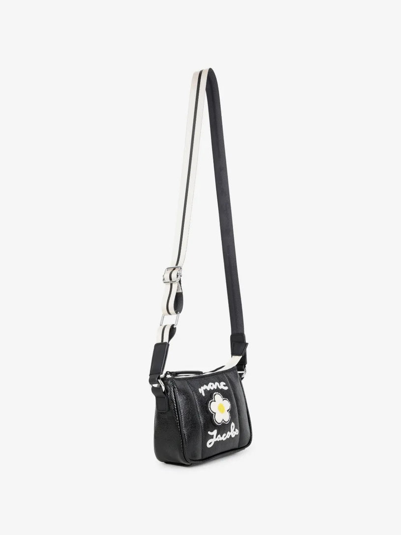 Borsa a tracolla con logo ricamato