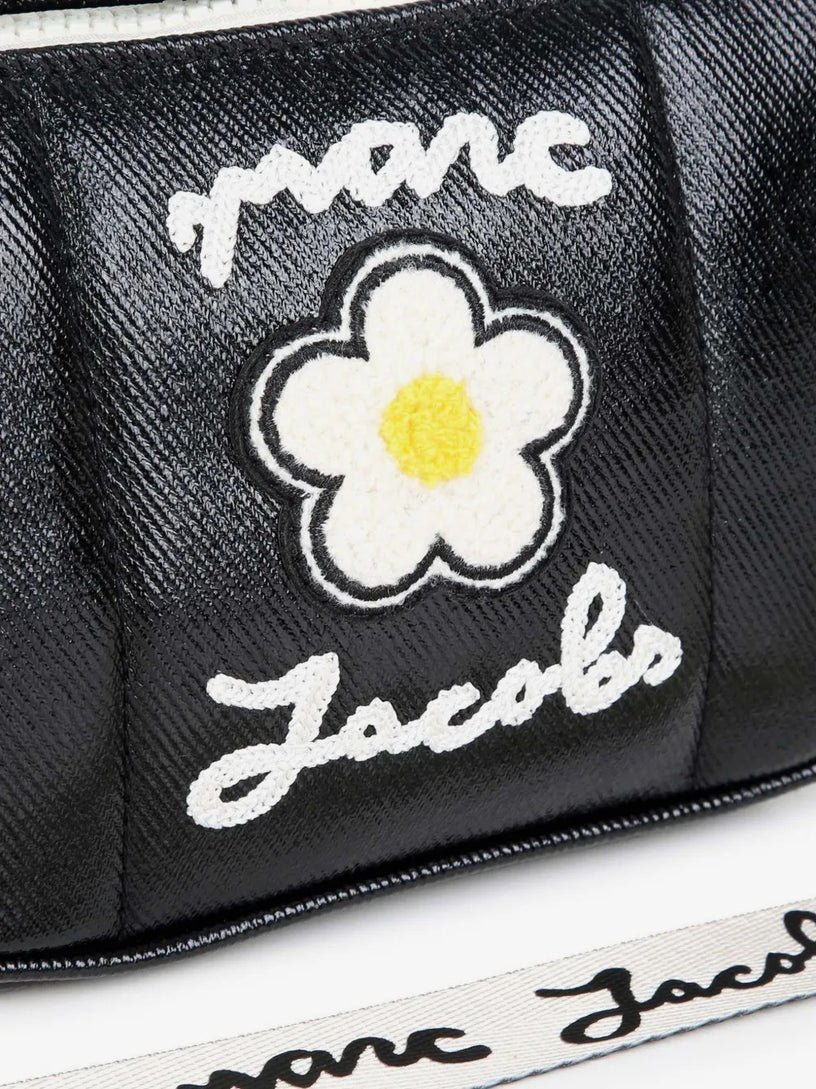 Borsa a tracolla con logo ricamato