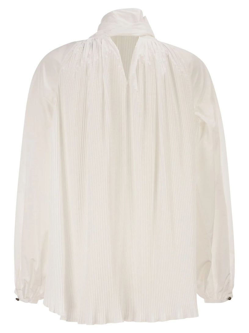 Blusa in taffetà di seta