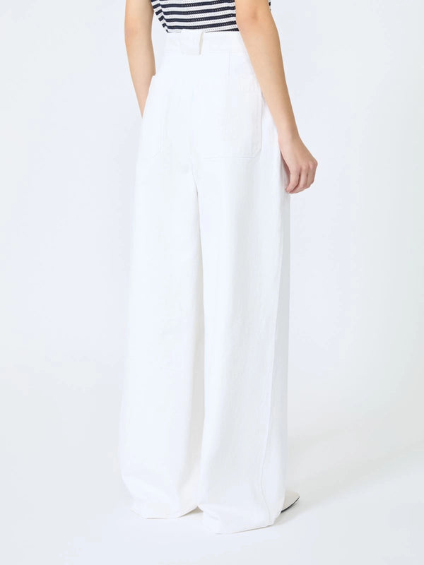 Badesse wide-leg trousers in cotton bull