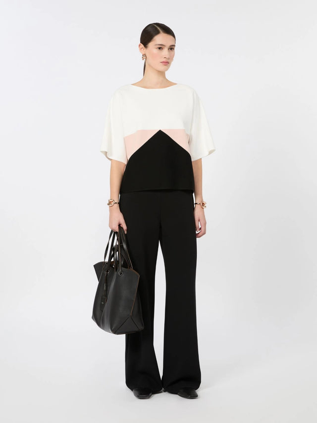 Pantalone Alaggio wide leg in cady