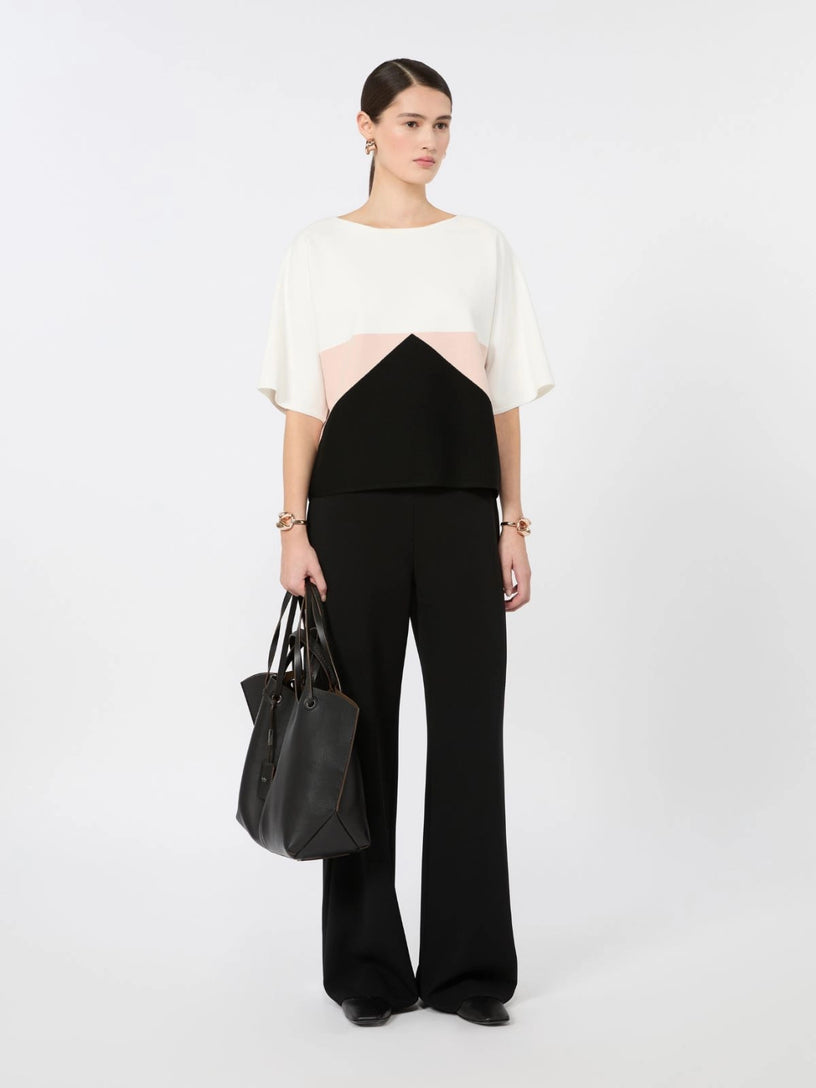 Pantalone Alaggio wide leg in cady