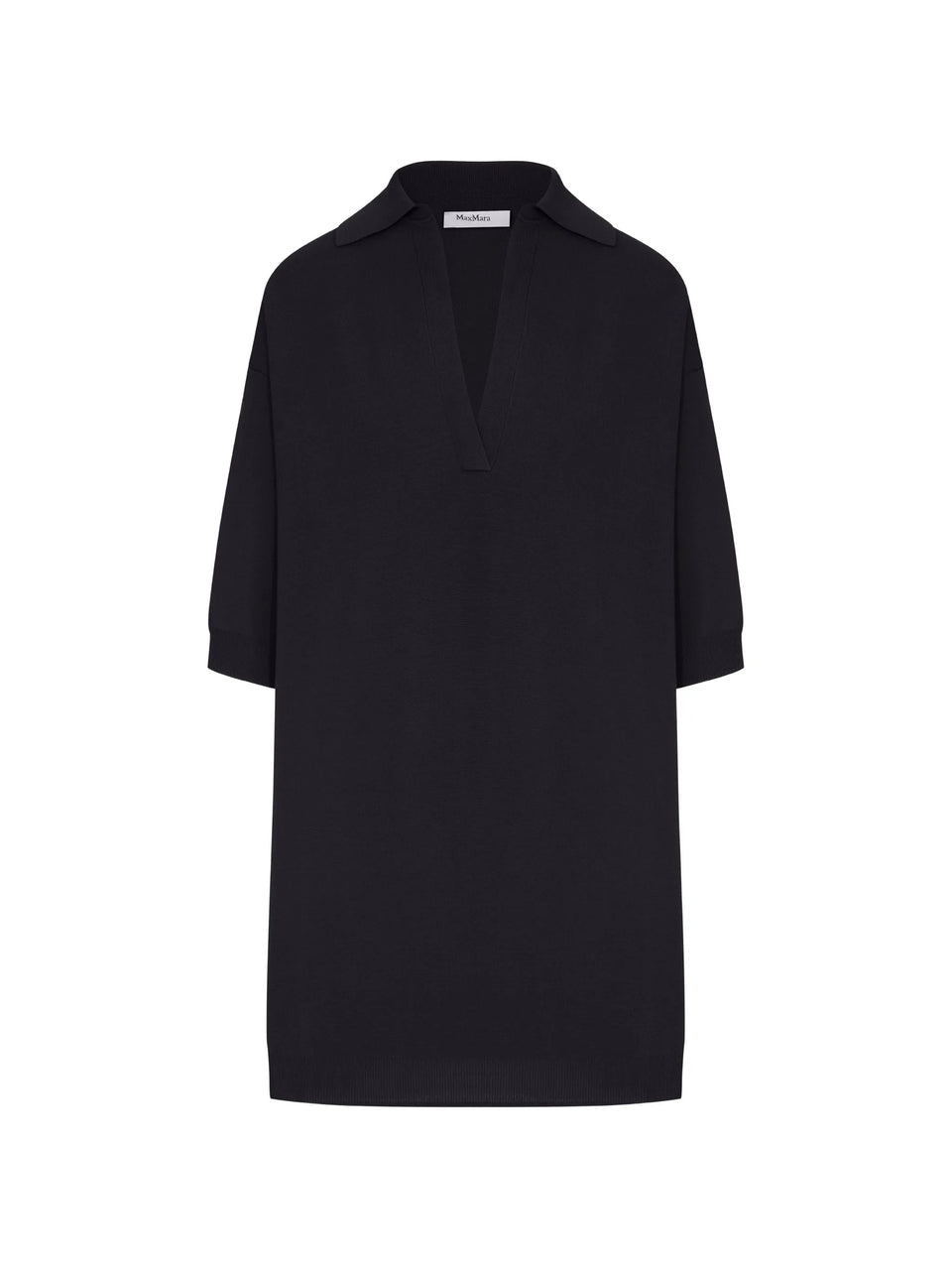 Long Alpino sweater in viscose crepe