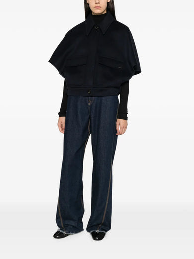 Cappa boxy dream in drap di cashmere