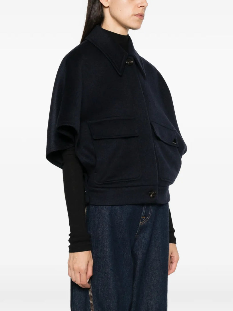 Cappa boxy dream in drap di cashmere