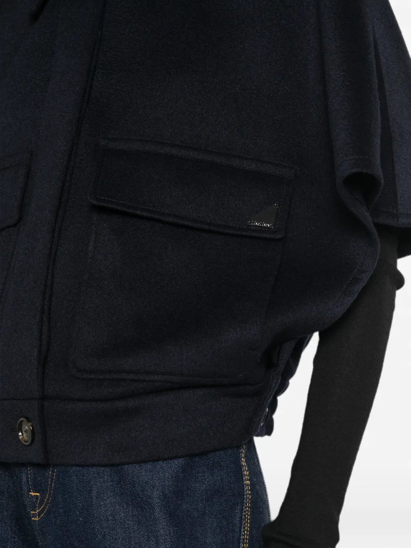 Cappa boxy dream in drap di cashmere