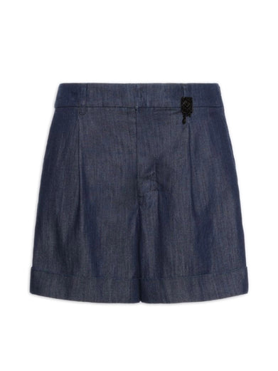 Short in denim di cotone