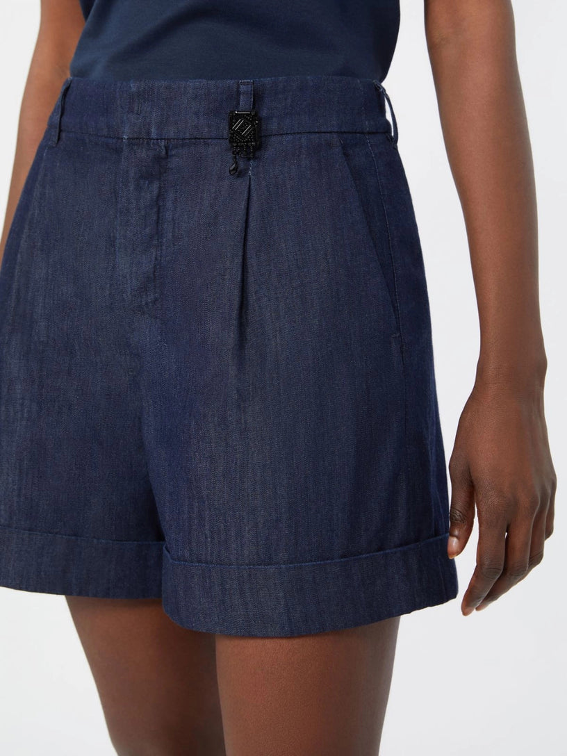 Short in denim di cotone