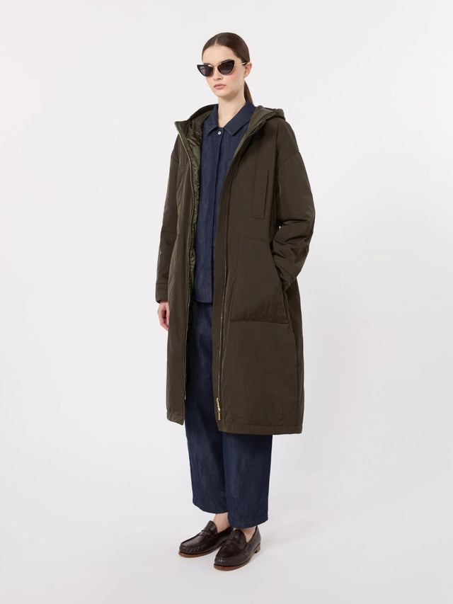 Pantalone Peplo barrel leg in denim di cotone