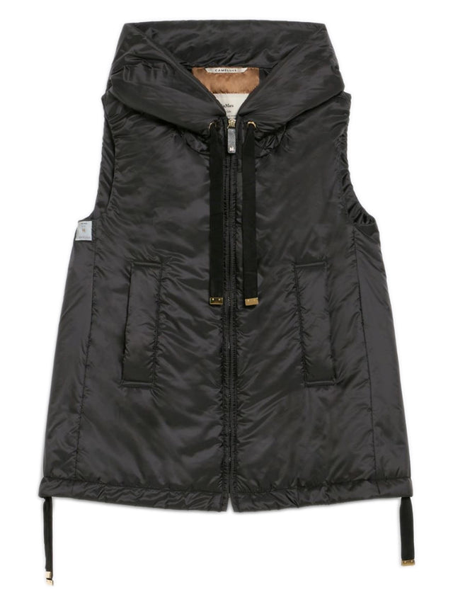 Gilet imbottito Greengo con cappuccio in tela antigoccia