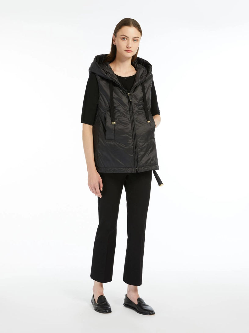 Gilet imbottito Greengo con cappuccio in tela antigoccia