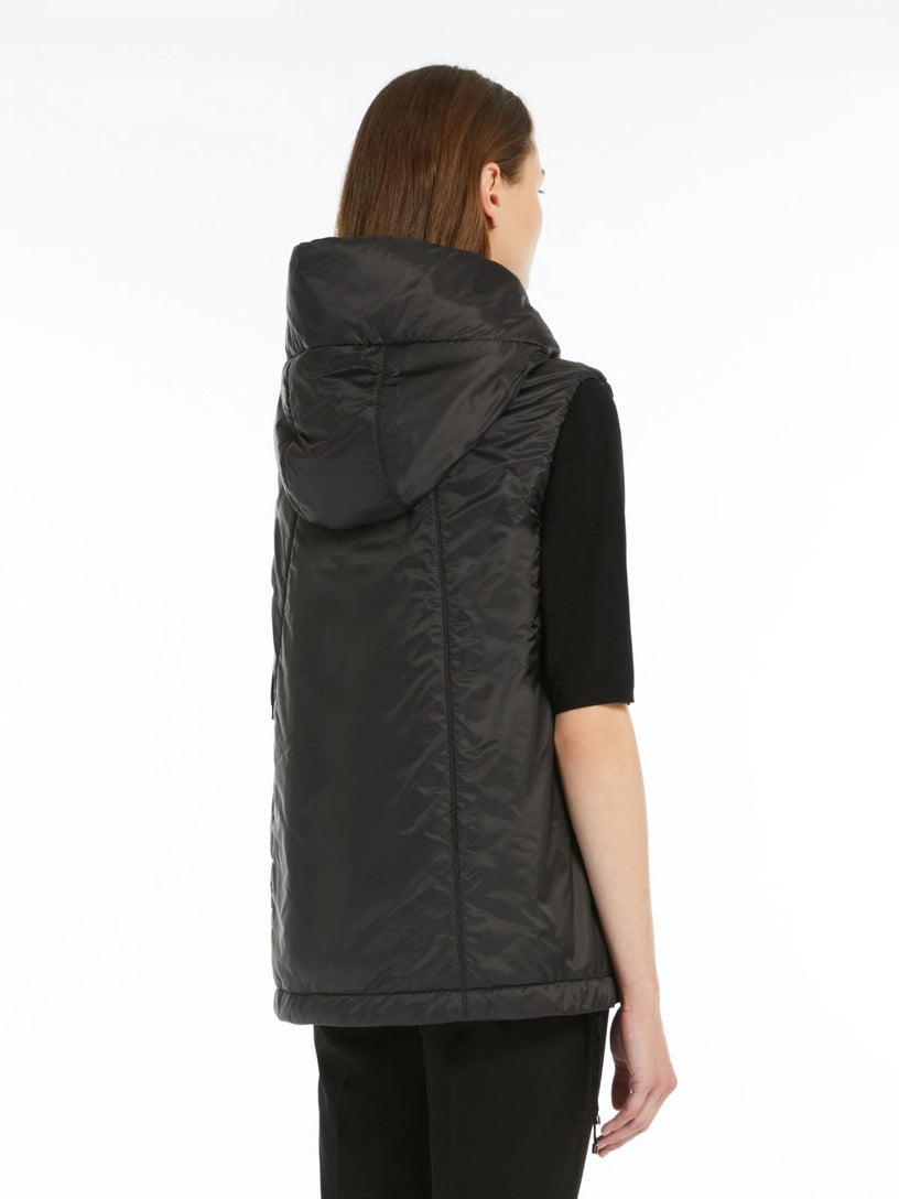 Gilet imbottito Greengo con cappuccio in tela antigoccia