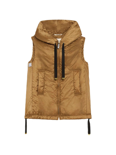 Gilet imbottito Greengo con cappuccio in tela antigoccia
