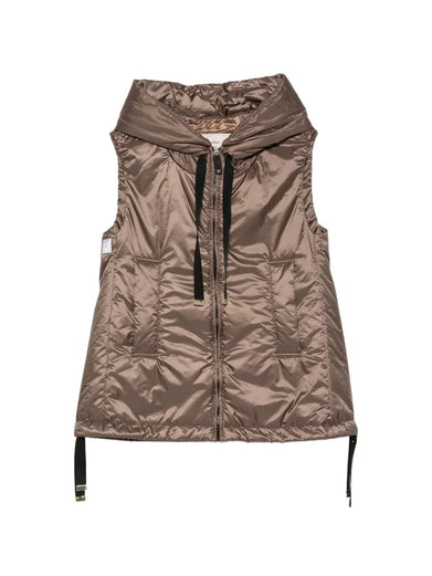 Gilet imbottito Greengo con cappuccio in tela antigoccia