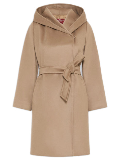 Cappotto Newmang a vestaglia in drap di lana