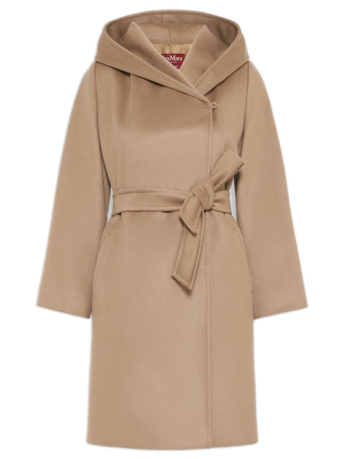 Cappotto Newmang a vestaglia in drap di lana