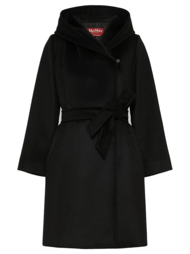 Cappotto Newmang a vestaglia in drap di lana