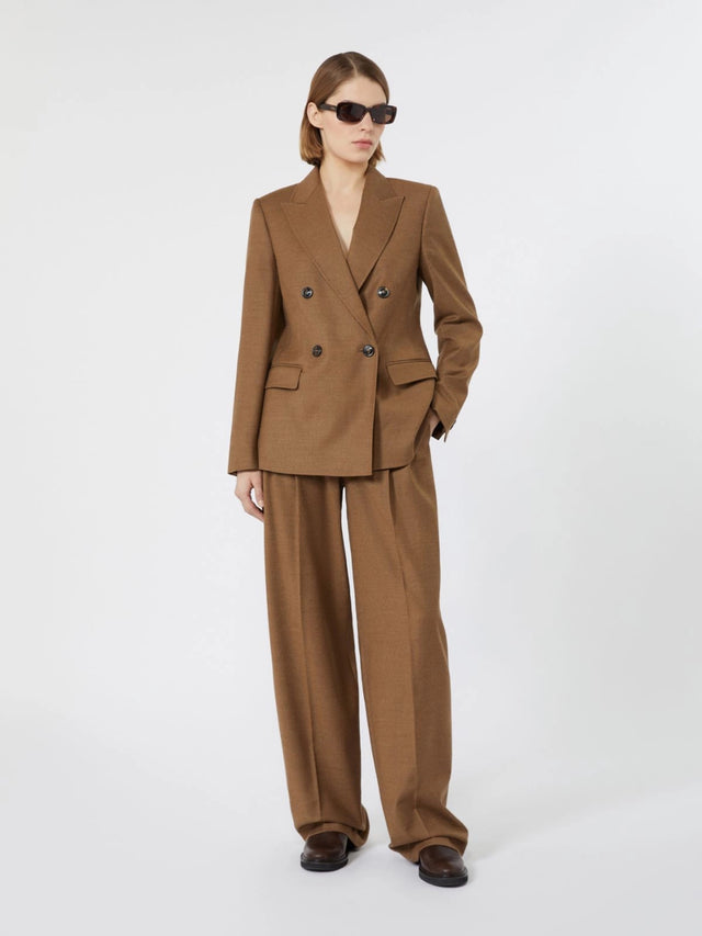 Blazer doppiopetto Uditore in flanella di lana