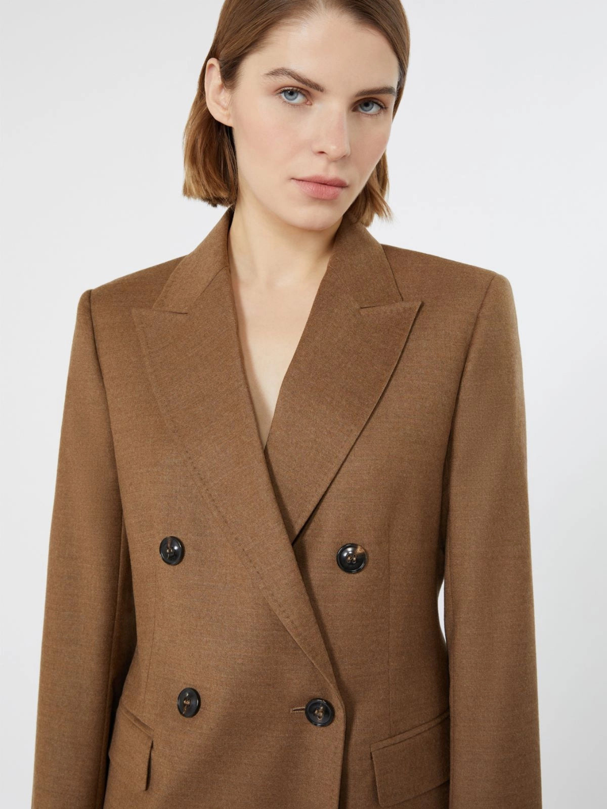 Blazer doppiopetto Uditore in flanella di lana