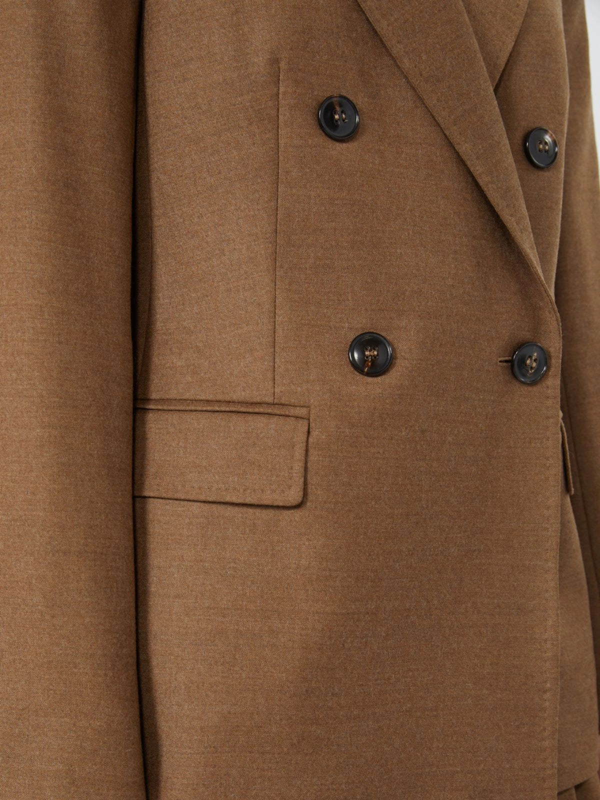 Blazer doppiopetto Uditore in flanella di lana