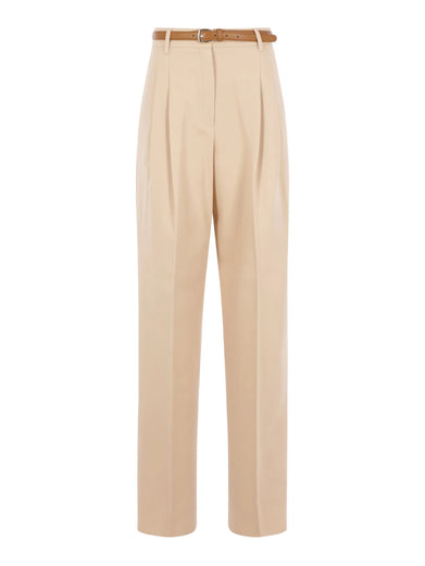 Pantalone Adunco fluido in cotone crêpe
