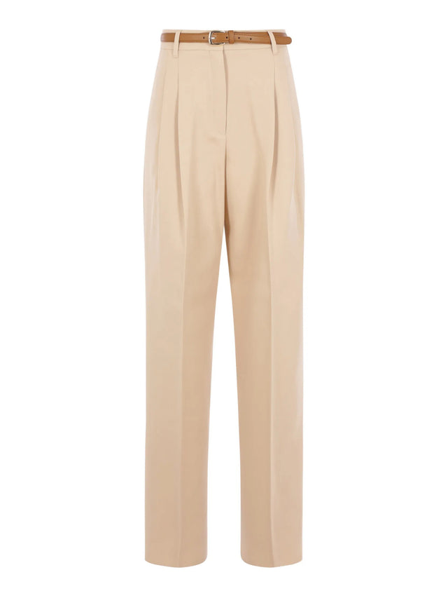 Pantalone Adunco fluido in cotone crêpe