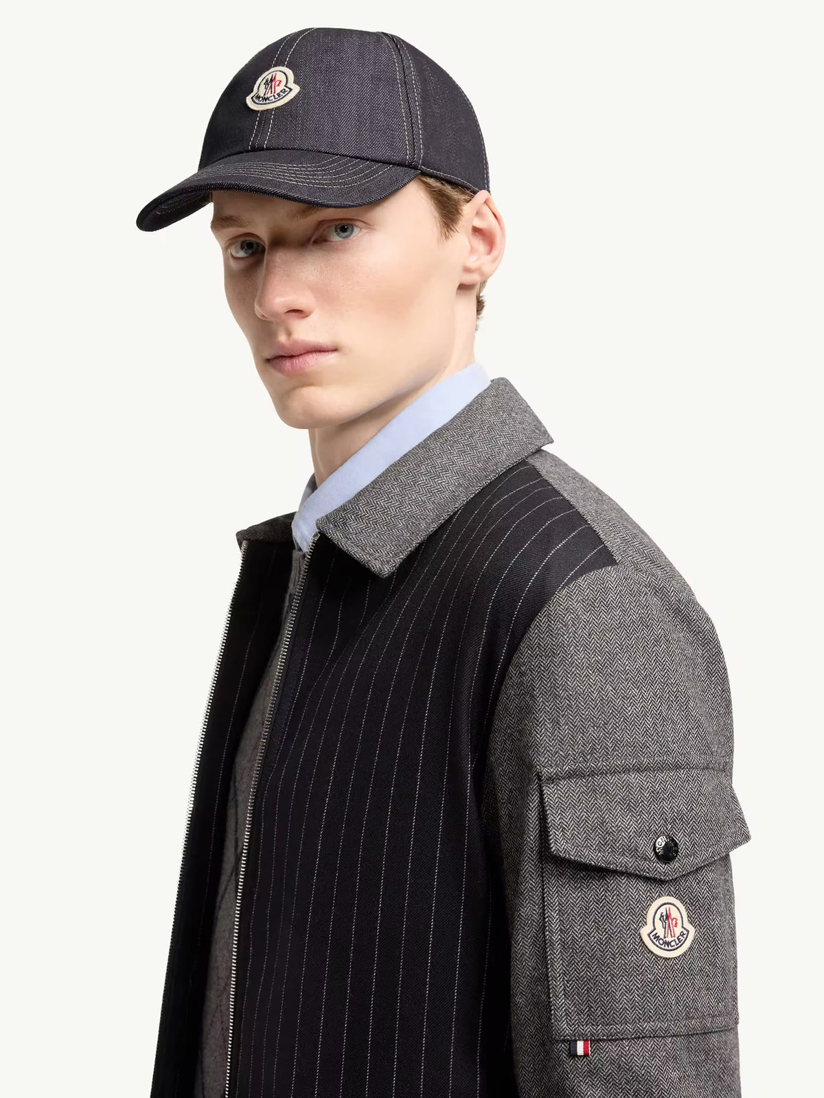 Cappello da baseball in denim