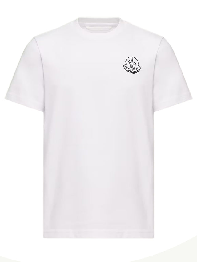 T-shirt con patch logato in jersey di cotone