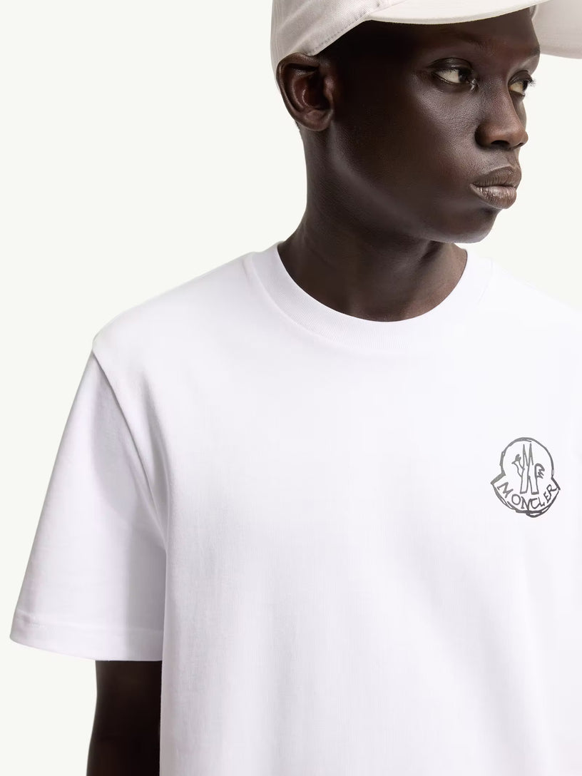 T-shirt con patch logato in jersey di cotone