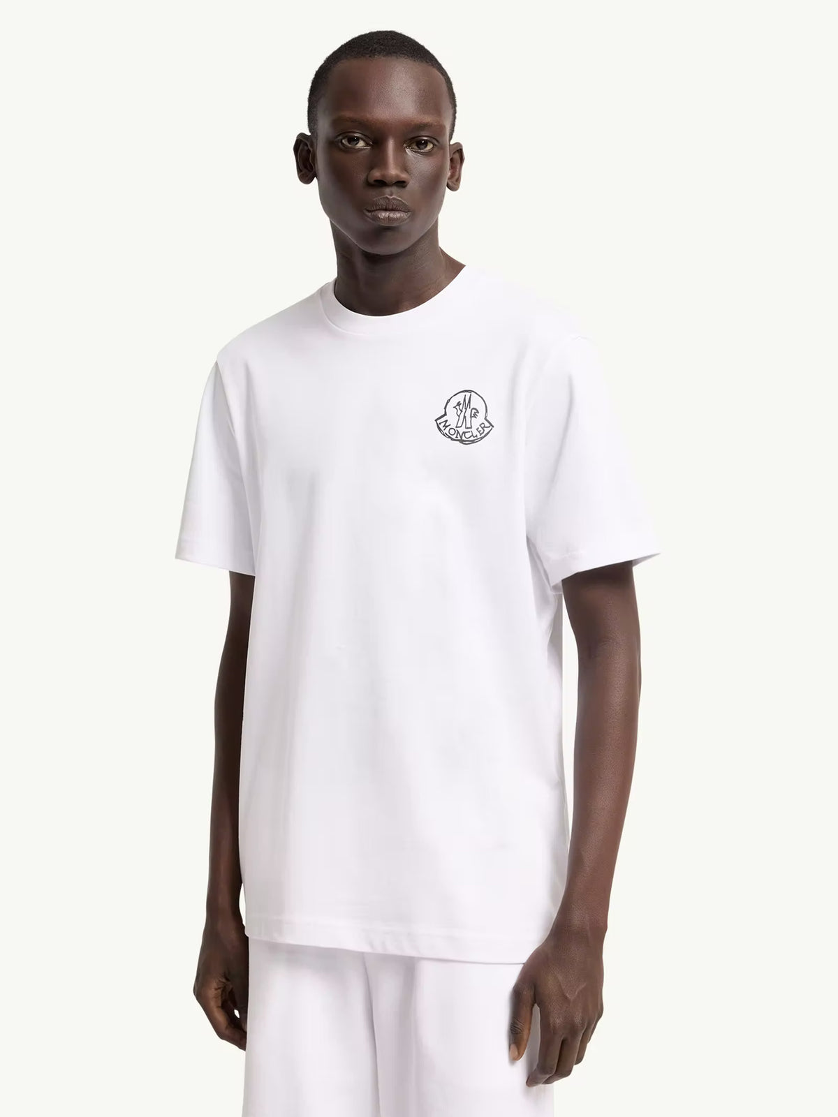 T-shirt con patch logato in jersey di cotone