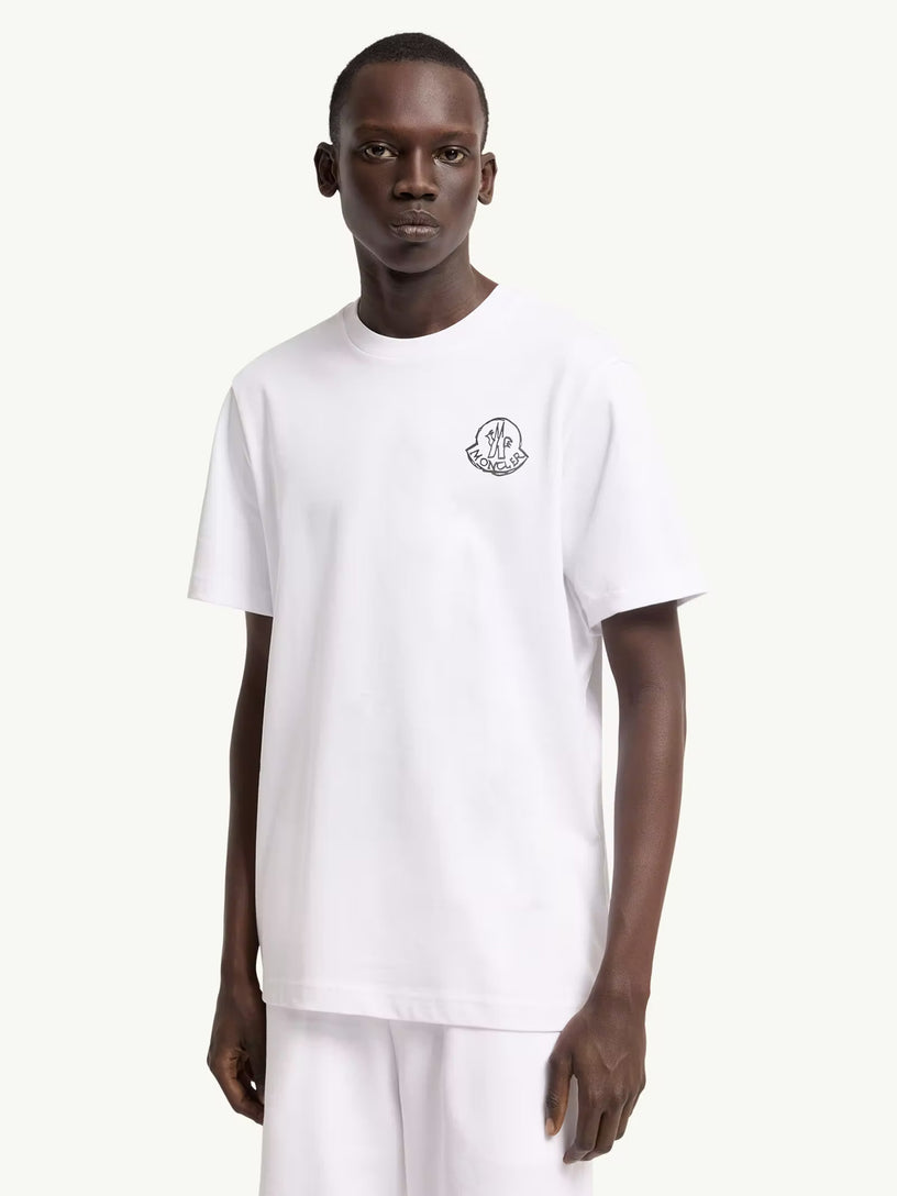 T-shirt con patch logato in jersey di cotone